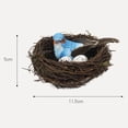 thumbnail image 5 of Dserhfy 1 Set Artificial Bird Decorative Lightweight Simulation Bird Nest Set Home Decor for Courtyard Garden, 5 of 7