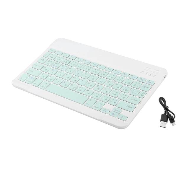 Teclado Bluetooth 5 Macarena Universal Delgado Inalámbrico Verde