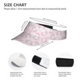 thumbnail image 3 of Kdxio Cute Rabbit Print Sun Visor Hat Golf Visor Adjustable Velcro Outdoor Sports Cap for Men Women, 3 of 7