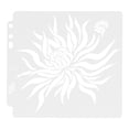 thumbnail image 2 of 9 plantillas de mandala seguras, fiables y duraderas, de PET, huecas, para pintar, sellos, álbumes de recortes, 2 of 10