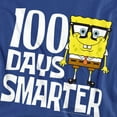 thumbnail image 2 of SpongeBob 100 Days Smarter Women's Loose T-Shirt, Royal, Large, 2 of 6