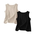 thumbnail image 2 of GTEYOIJN Women's Tanks and Camis Pullover Basic Sleeveless Layering Camisoles Blouse Beach Vacation Clothes Button Down Shirts for Women Cotton Linen Tank Tops for Women Casual Summer Shirt, 2 of 4