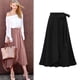 thumbnail image 5 of Falda midi acampanada de skater con cintura alta para mujer Zhivalor BST2002586-2, 5 of 6