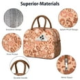thumbnail image 4 of Womens Brown and Pink Of Leopard Print Lunch Box for Work,Insulated Lunch Bag for Women,Loncheras Para Mujer,Leakproof Adult Lunch Bag for Work,Beach,Travel,Picnic,Camping, 4 of 7