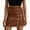 A-Brown507, variant on Women Leather Skirts With Beaded Bodycon High Waist Slit Night Shorts Skirts With Slit Club Basic Pencil Skirts With Slit