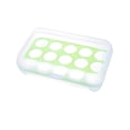 thumbnail image 1 of 15 Grid Egg Storage Box Refrigerator Storage Containers with Lid Fresh Keeping Boxes Household Eggs Holder for Kitchen, 1 of 10