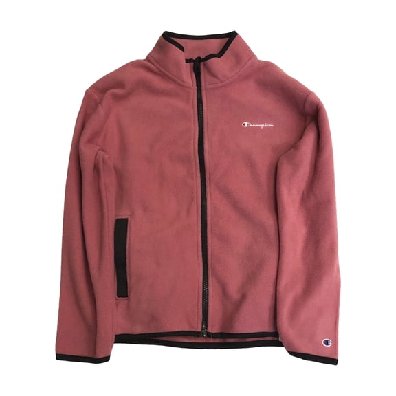 Champion Girls Lightweight Pink & Black Fleece Jacket Sweatshirt X-Large (16)