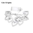 thumbnail image 3 of Toystoory Cadena de luz corazón de DIY paisaje atmósferas lámpara IP42 impermeable con pilas iluminación decoración colgante pared árbol Kits de decoración para fiestas 1.5 m 10 luces Toystoory HA068260-01, 3 of 6