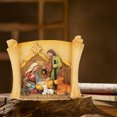 thumbnail image 4 of Dserfhy Christmas Manger Shed Statue Religious Nativity Scene Resin Stable Creche Figurine for Xmas Tabletop Decoration, 4 of 7