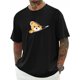 thumbnail image 1 of Mens Cartoon Bear Zipper T-Shirt - Stylish Crew Neck, Short Sleeves, Athletic Fit - Ultra-Comfortable, Breathable for Summer & Spring, Versatile Wear - Adorable Gift Option, Casual Sporty Tee, 1 of 5