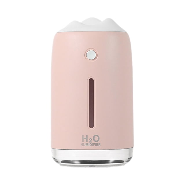 Humidificador sónico de aire Zulema de montaña de nieve 310ml alimentado rosa difusor de aceite esencial