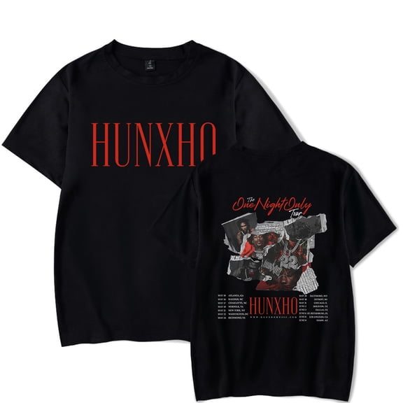 Hunxho The One Night Only Tour 2024 T-Shirt Women Men Rapper Casual Fashion Short Sleeve Tee