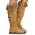 thumbnail image 2 of Women's Faux Fur Knee High Boot Vegan Leather Cold Weather Boots, 2 of 5