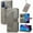 Gray, variant on For Moto G Stylus 5G 2024 /G Stylus 5G 2023 Case, Embossed Wallet Case For Moto G Play G Power 5G Edge 50 Ultra with Card Slots Cash Holder Magnetic Clasp Shockproof Kickstand Cover with Hand Strap