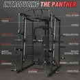 thumbnail image 5 of Mikolo Smith Machine, 2000LBS Power Cage Squat Rack with Smith Bar, Chest Fly Machine with Two LAT Pull-Down Systems, Cable Crossover Machine and More Cable Attachment for Home gym, 5 of 13
