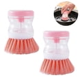 thumbnail image 2 of Cepillo para platos con dispensador de jabón, cepillo dispensador de jabón, 2 uds., 2 of 5