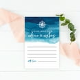 thumbnail image 2 of Koyal Wholesale Navy Blue Watercolor Nautical Wedding Advice & Well Wishes Guest Book Cards for Bride and Groom, 56 Pack, 2 of 5