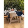 thumbnail image 3 of Outdoor Table Cloth with Umbrella Hole and Zipper, Navy Blue Black Abstract Art Waterproof Rectangle Tablecloth 54"x80", Modern Aesthetic Geometric Washable Table Cover for Outside Party Patio Picnic, 3 of 8