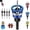 Blue, variant on Two-Flute Counterbore with Adjustable Depth Stop Collar, 90 Degree Countersink Drill Bit Set for Woodworking and Cabinetry, 1/4 Inch Hex Shank, 12-35mm Precise Depth Control (Blue)