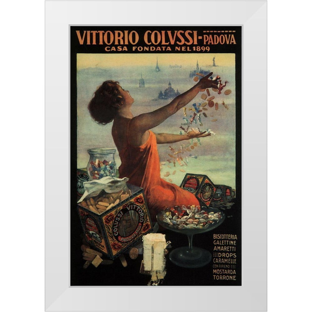 Vintage Apple Collection 17x24 White Modern Wood Framed Museum Art Print Titled - Vittorio Colvssi