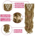 thumbnail image 3 of Women Fashion 7-piece Double-layer Full Head Hair Extension 16 Clips Thick Wig(Curly/Straight), 3 of 4