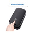 thumbnail image 2 of Self Powered Waterproof Door Night Light No Battery Smart 1 Button 2 Receiver,eu Plug Black, 2 of 5