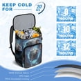 thumbnail image 6 of Cooler Backpack for Baseball & Soccer Fans - Insulated Soft Cooler Bag with Team Prints for Kids, Boys, and Teens, 6 of 6