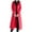 Red, variant on MIUOWANP Winter Jackets for Women Short Women's Winter Tops Jacket With Hood Waist And Overcoat Solid Outer Long Sleeve Coats With Pocket Khaki XXXL