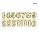 thumbnail image 3 of Eigraketly 6 uds 2CM reloj número placa relojes romanos números reloj oro plata negro sincronización accesorios reemplazos diseño Accesorios para bloques patrón, 3 of 6
