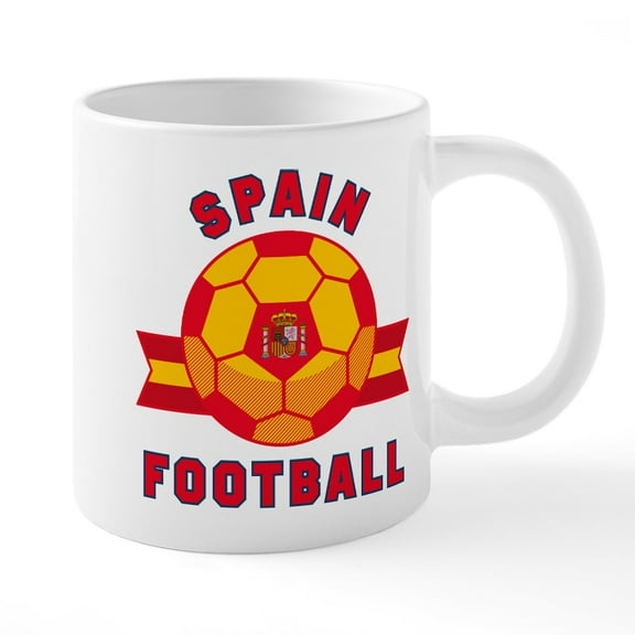 CafePress - Spain Football Mugs - 20 Oz White Ceramic Mega Mug