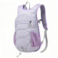 thumbnail image 3 of Mochila de senderismo compacta y plegable, ideal para acampar, caminar y andar en bicicleta. Violeta, 3 of 8