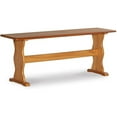 thumbnail image 3 of Riverbay Furniture Patio Corner Wood Nook Table Booth Bench Dining Set - Natural, 3 of 19