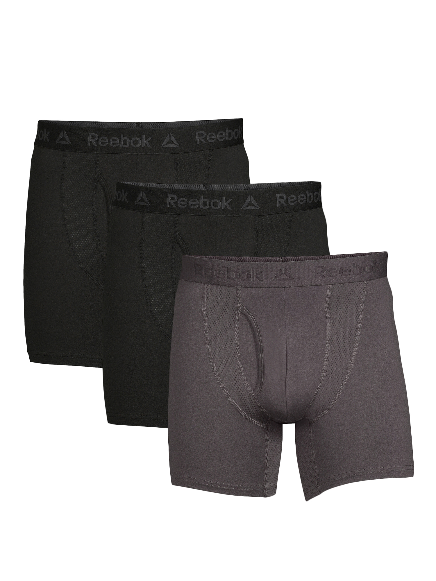 Reebok Men's Tech Comfort Sport Boxer Briefs, 3-Pack photo 1