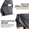 thumbnail image 5 of CAMEL Womens Workout Skorts Skirts with Pockets Inner Skorts Women's Active Skort Lightweight Skirt for Running Tennis Golf Sport Skirt Daily Casual a-Line Skirt Beach Dress, 5 of 9