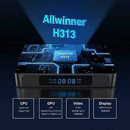 Android TV Box 10.0, X96Q PRO 5G Android TV Box 2GB RAM 16GB ROM Allwi