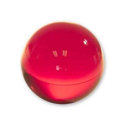 Ruby Bell - Contact Juggling Ball (Acrylic, RUBY RED, 76mm) - Trick