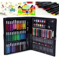 thumbnail image 4 of 150-Piece Art Set, Deluxe Professional Color Set, Coloring Supplies Art Kits for Kids and Adult Art Supplies for Drawing Painting with Compact Portable Art Supplies Chirstmas, Birthday, New Year Gift, 4 of 8