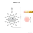 thumbnail image 3 of ANGARA Natural Prong-Set Diamond Sunburst Pendant in 14K White Gold for Women (Size-3.8mm| Color-H| Clarity-SI2) | April Birthstone, Anniversary, Jewelry Gift for Women | Natural Diamond Necklace, 3 of 7