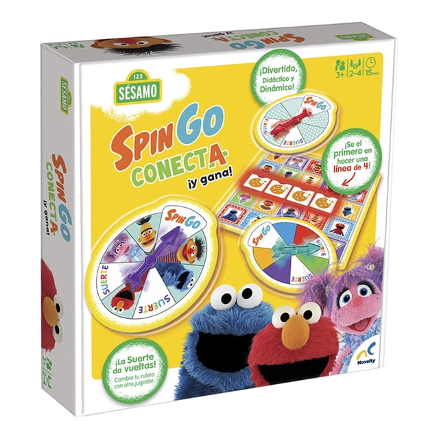 SPIN GO CONECT4 PLAZA SESAMO Novelty JUEGO DE MESA