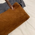 thumbnail image 4 of Bolso Mano para Mujer Hombro PU Hobo Vintage (marrón), 4 of 9