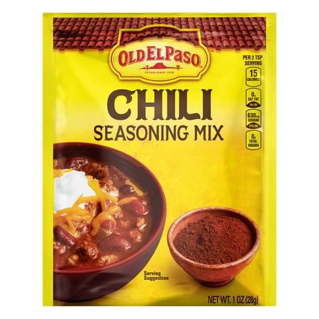 (4 Pack) Old El Paso Chili Seasoning Mix, 1 oz Packet