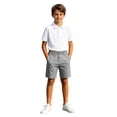 thumbnail image 5 of fatyb Kids Casual Shorts Boys Girls School Uniform Shorts with Pockets Elastic Waist Summer Pull on Shorts, 5 of 6
