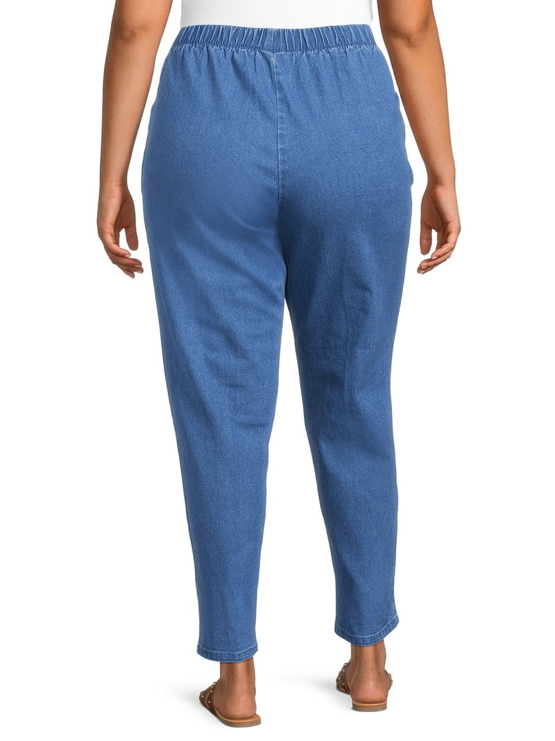 JMS Just My Size by Hanes Women's Plus Size 2 Pocket Pull On Pants