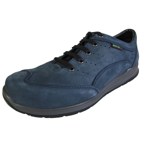 Sano Women Omega Leather Walking Shoe, Navy Stylbuck, US 12.5