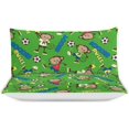thumbnail image 3 of HAHDAXIA Monkey Pattern Bedding Solid Comforter Set for All Seasons 3 Pieces(1 Comforter+2 Pillowcases) Soft Microfiber Bedding Set Full(79"x90"), 3 of 7
