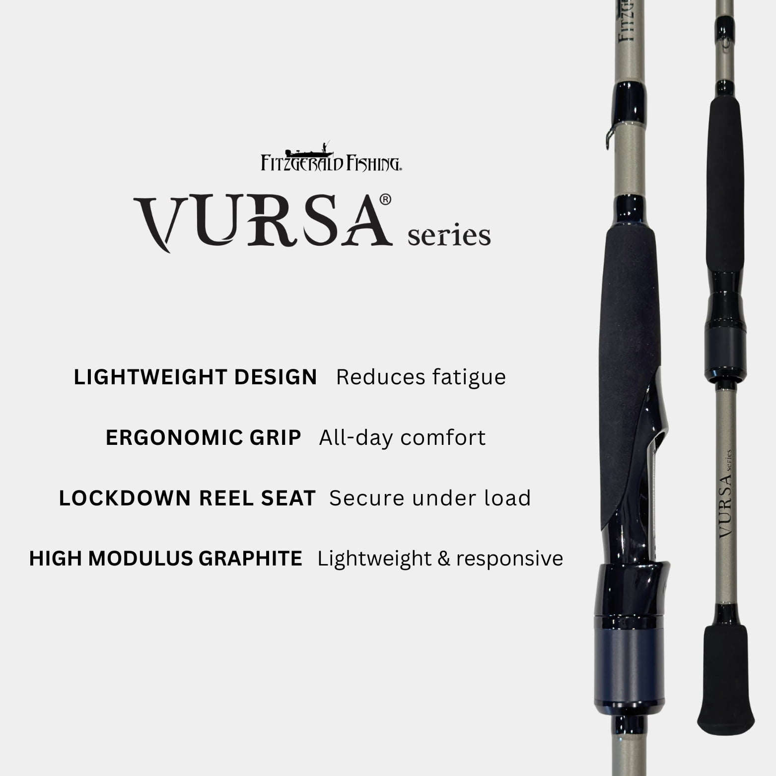Fitzgerald Fishing Vursa Series 7'6" Medium Heavy Spinning Rod