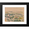 thumbnail image 2 of Ivan Ivanec 14x11 Black Modern Framed Museum Art Print Titled - Summer Landscape with Houses Among the Hills (1915-1940), 2 of 5