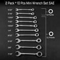 thumbnail image 7 of LEONTOOL Mini Wrench Set Metric SAE Ignition Wrench Set 40 Pcs Open End and Box End Combination Wrench Set Small Spanner Auto Industry Use, 7 of 7