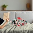 thumbnail image 3 of Christmas Soft Flannel Fleece Throw Blanket, Traditional Season Celebration Christmas Themed Design Abstract Art, Cozy Plush for Indoor and Outdoor Use, 50" x 70", Beige and Red, by Ambesonne, 3 of 5