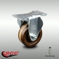 thumbnail image 2 of 3 Inch SS High Temp Phenolic Wheel Rigid Top Plate Caster Service Caster Brand, 2 of 2